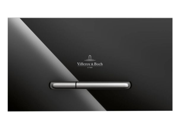 Villeroy&Boch ViConnect 300G WC-Betätigungsplatte, glass glossy black 922160RB