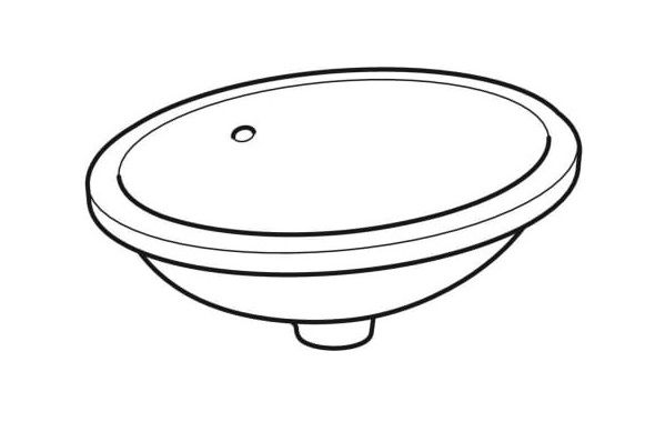 Geberit VariForm Unterbauwaschtisch mit Überlauf oval, Breite 48cm, weiß 500749012_2