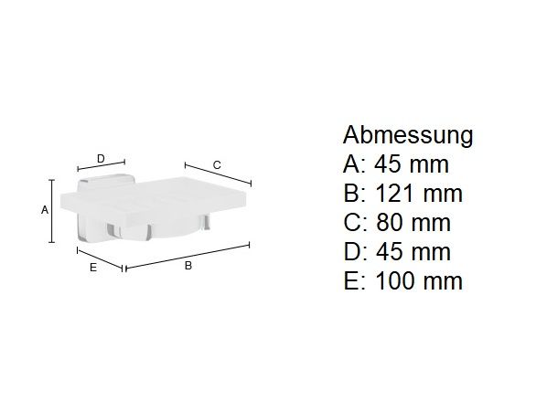 Smedbo Ice Seifenschalenhalter mit Porzellan, chrom