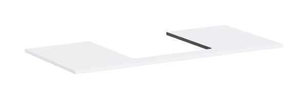 hansgrohe Xilesa E Konsole 118x55cm für Aufsatzwaschtisch, mittig weiß matt 54271700