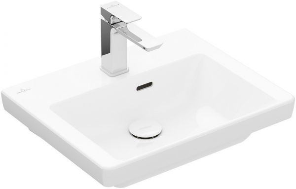 Villeroy&Boch Subway 3.0 Handwaschbecken 50x40cm, 1 Hahnloch mit Überlauf