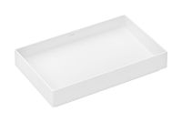 hansgrohe Xuniva Evo E Aufsatzwaschtisch eckig 65x40cm, Ablaufventil, weiß matt 60326700