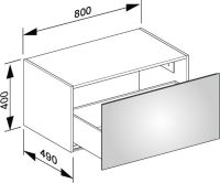 Vorschau: Keuco X-Line Sideboard mit Frontauszug, 80x40x49cm 33126180000