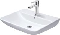 Vorschau: Duravit ME by Starck Waschtisch rechteckig 65x49cm, mit Hahnloch und Überlauf, WonderGliss, weiß 23356500001