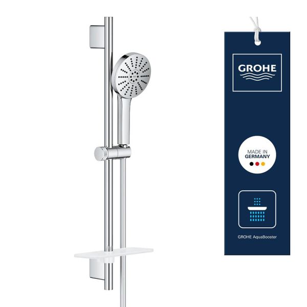 Grohe Vitalio Joy+ 120 Brausestangen-Set, 3 Strahlarten, chrom