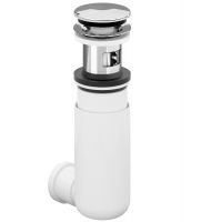 Villeroy&Boch EasyAccess Siphon mit herausnehmbaren Geruchsverschluss und Auffangbehälter, chrom