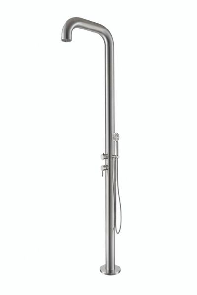 Ideal Santos frostsichere Gartendusche, edelstahl geschliffen
