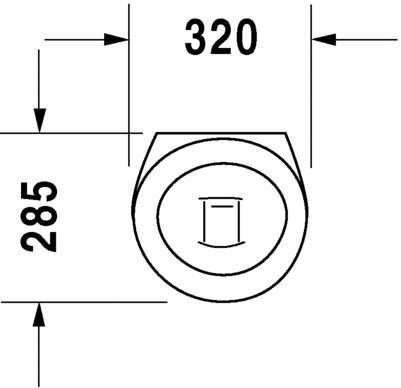 Duravit Starck 1 Urinal, weiß