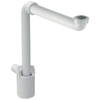 Geberit Raumsparsiphon für Waschtisch, Ø 32mm x 1 1/4", Abgang horizontal