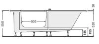Vorschau: Artweger Twinline Pure Duschbadewanne mit Wannentür 170x75cm, weiß