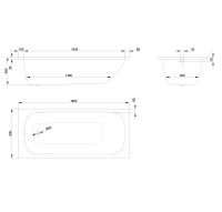 Vorschau: Bette BetteClassic Rechteck-Badewanne 180x80cm