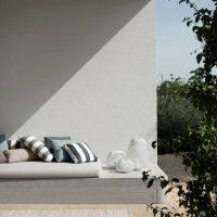 Vorschau: blomus STAY Outdoor-Kissen 70x30cm, grau/weiß gestreift