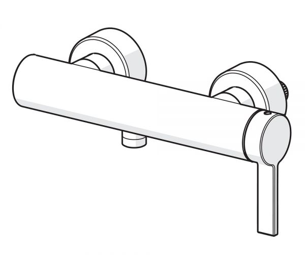 Hansa Hansaloft Einhand-Brause-Batterie, chrom