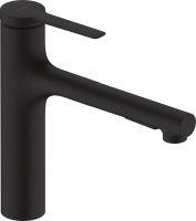 Vorschau: Hansgrohe Zesis M33 Küchenarmatur 160 2jet sBox schwarz matt 74804670