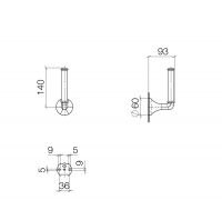 Vorschau: Dornbracht Madison Reserve-Papierrollenhalter