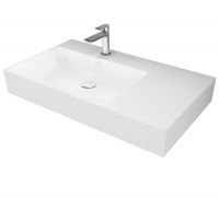 Vorschau: Catalano New Premium 80 Waschtisch Becken links, Ablage rechts, 80x47cm, weiß CATAglaze+ 80SVP