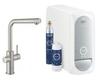 Grohe Blue Home Starter Kit, Küchenarmatur mit ausziehbarerem L-Auslauf