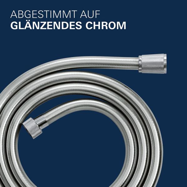 Grohe VitalioFlex Silver Brauseschlauch 2m mit ProGrip in chrom 