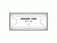Vorschau: Polypex GRANDE 1800 Rechteck-Badewanne 180x80cm