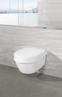 Vorschau: Villeroy&Boch Architectura Wand-WC Compact spülrandlos, WC-Sitz SoftClose, Combi-Pack, weiß, 4687HR01