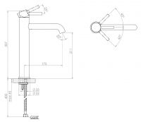 Vorschau: Steinberg Serie 100 Waschtisch-Einhebelmischer ohne Ablaufgarnitur, Ausladung 17cm, schwarz matt