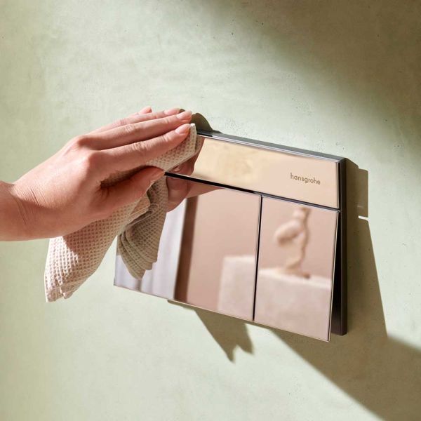 hansgrohe iFrame Element E Betätigungsplatte, eckig, für 2-Mengen-Spülung