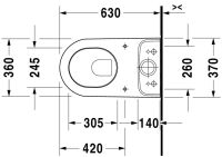 Vorschau: Duravit Darling New Stand-WC für Kombination, Tiefspüler, weiß