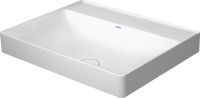 Duravit DuraSquare Aufsatzbecken 60x47cm, ohne Hahnloch, ohne Überlauf, geschliffen, weiß 2354600070