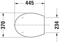 Vorschau: Duravit WC-Sitz mit Absenkautomatik, abnehmbar, weiß