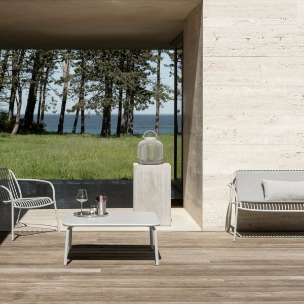 blomus LITO LED-Lamp Laterne Größe M Ø27,5cm H 30,5cm, silk gray