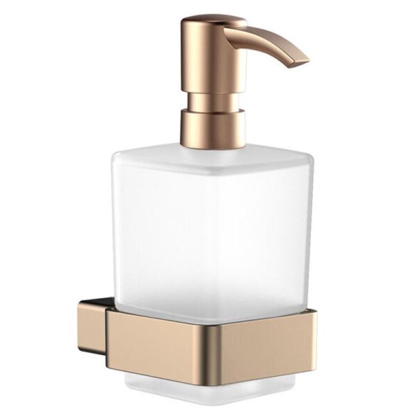emco loft Seifenspender Wandmodell, Kristallglas satiniert, bronze gebürstet 052101701 