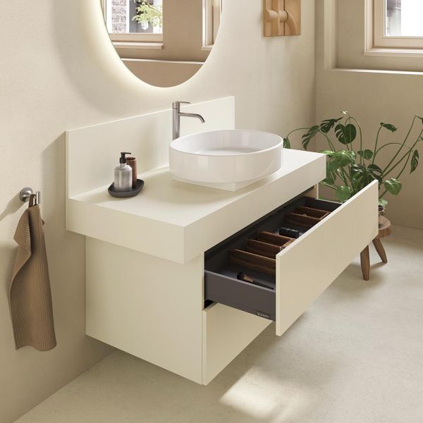 Duravit Balcoon Waschtischunterschrank 80x57x53,4cm für Aufsatzbecken, 2 Schubladen