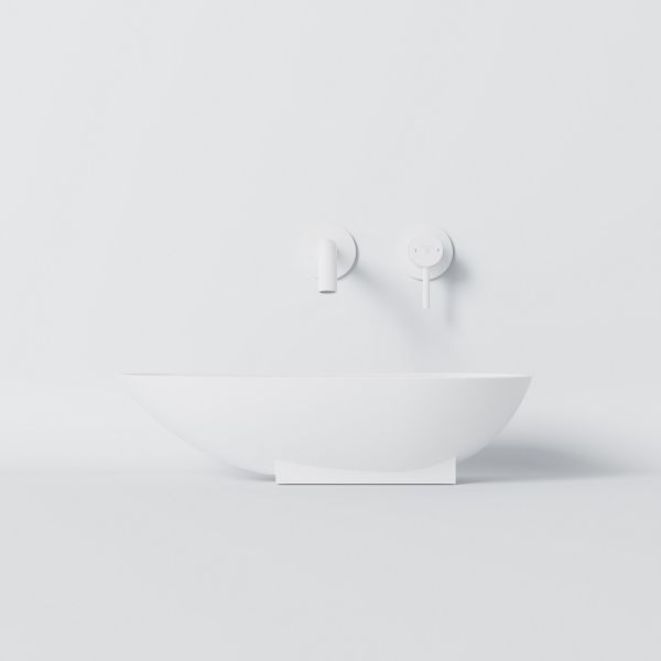 Steinberg Serie 440 Aufsatzschale eirund 60x35cm, weiß matt 4406400W