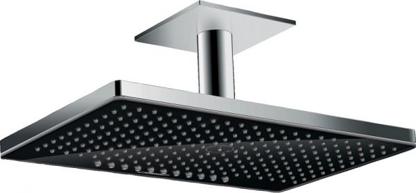 Hansgrohe Rainmaker Select 460 2jet Kopfbrause mit Deckenanschluss 10cm, schwarz/chrom