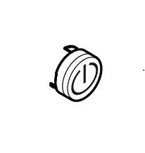 Hansgrohe Druckknopf Symbol ON/OFF, schwarz