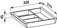 Vorschau: Laufen Space VAL Ordnungssystem für Waschtischunterbauten für Schubladen und Trolley, 32x27,4cm_1