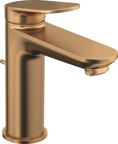 Duravit Wave Einhebel-Waschtischarmatur M mit Zugstangen-Ablaufgarnitur, bronze gebürstet WA1020001004