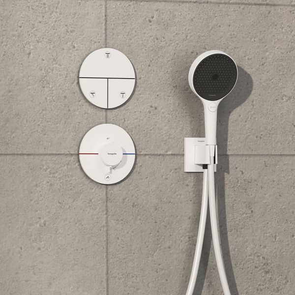 Hansgrohe ShowerSelect Comfort S Thermostat UP, 1 Verbraucher, weiß matt
