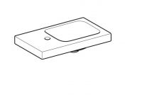 Vorschau: Geberit iCon Light Handwaschbecken mit 1 Hahnloch links, Ablagefläche links, 53x31cm, weiß 501833001_2