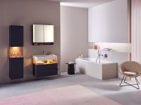 Vorschau: Duravit Qatego Unterschrank 79x47cm in graphit supermatt Antifingerprint, mit offenem Fach