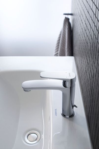 Duravit B.1 Einhebel-Waschtischmischer M mit Zugstangen-Ablaufgarnitur, chrom