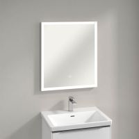 Vorschau: Villeroy&Boch Subway 3.0 LED-Spiegel, mit Sensordimmer, 65x75cm, weiß matt A4636500