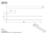 Vorschau: Giese Handtuchhalter doppelt starre Ausführung 40cm, chrom