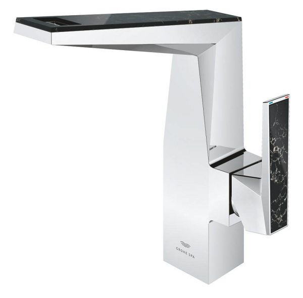Grohe Allure Brilliant Einhand-Waschtischbatterie L-Size mit Vanilla Noir Caesarstone Einlagen