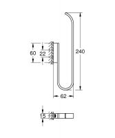 Vorschau: Grohe Selection Reserve Toilettenpapierhalter (2 Rollen) chrom 41067000 1