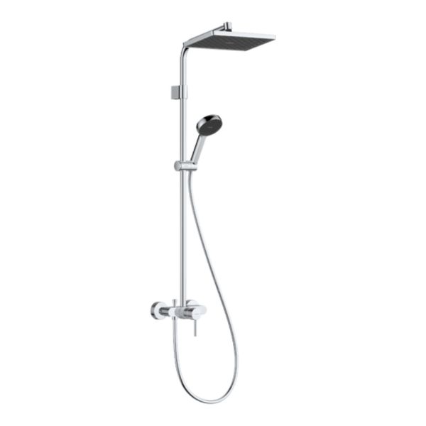 hansgrohe Activera Q Duschsystem 290 1jet mit Einhebelmischer Varia, EcoSmart, chrom 28747000
