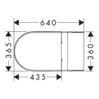 Vorschau: hansgrohe EluPura Original S Stand WC Set mit horizontalem Abgang, HygieneEffect, weiß