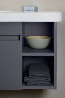 Vorschau: Duravit DuraStyle Waschtisch rechteckig 80x48cm, mit Hahnloch, mit Überlauf, Becken links, weiß 2325800000