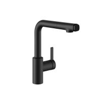 KWC FIT Küchenarmatur schwenkbar mit Ausziehbrause, schwarz matt 125577