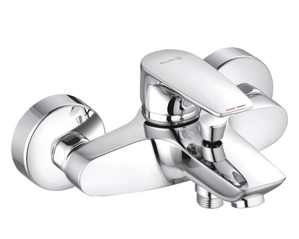 Kludi Pure&Solid Wannenfüll- und Brause-Einhandmischer, chrom 346810575